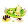 Green Wooden Kitchen Tea Play Set Toy